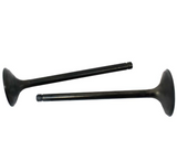 Engine valve pair for Honda TRX250EX (2001–2008), black metal valves
