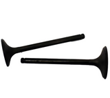 Engine valve pair for Honda TRX250 (1997–2001), two black valves.