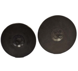 Engine valve pair, two dark metal valves stamped JAPAN