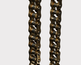 Cam chains for Suzuki LT250 / Yamaha YFM250, two gold-toned timing chains