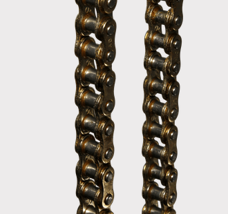 Cam chain pair for Yamaha YFM350R/Raptor and YFM350X Warrior ATV timing chains, metal links