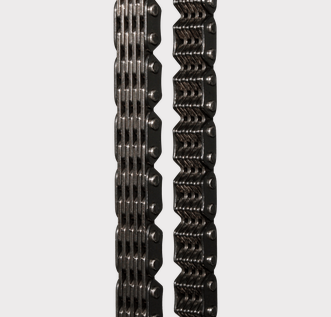 Cam chain pair (2) for Polaris Predator/Outlaw (2003–2007), ATV City timing chains, black metal finish