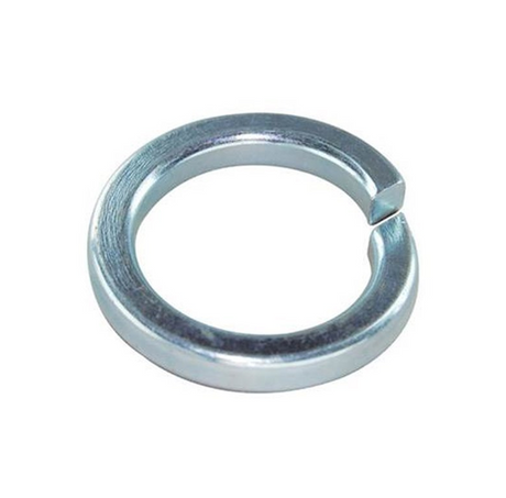 DGT Agri 12mm split spring washer, silver metal, pack of 25
