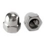 DGT Agri domed nuts, 10mm AF14 P1.25, chrome finish, 2 pieces