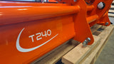 Chapman T240 Tractor Mounted Weed Wiper brush roller model, orange, 2.4m, CAT 1 & 2