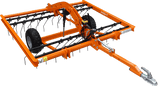 Chapman TH200 tine harrow for ATV/UTV, 2.0m orange frame with 40 spring tines