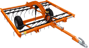 Chapman TH200 tine harrow for ATV/UTV, 2.0m orange frame with 40 spring tines