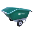 JFC Agri 500L tipping wheelbarrow, green with two pneumatic wheels