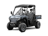 CFMOTO UFORCE EVU6 commercial all-electric UTV, metallic grey, 35kW, 60+ mile range