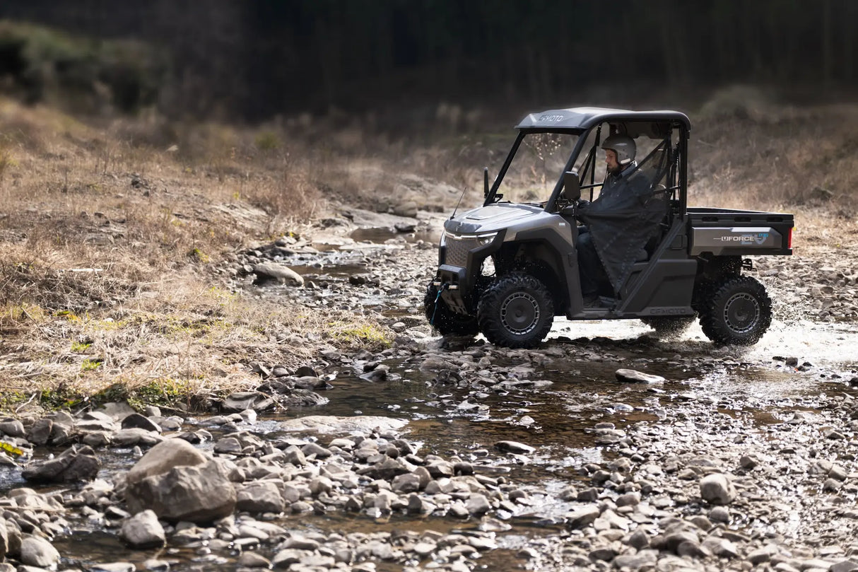 CFMOTO UFORCE EVU6 Commercial | All-Electric UTV | 35kW | 60+ Mile Range | Metallic Grey