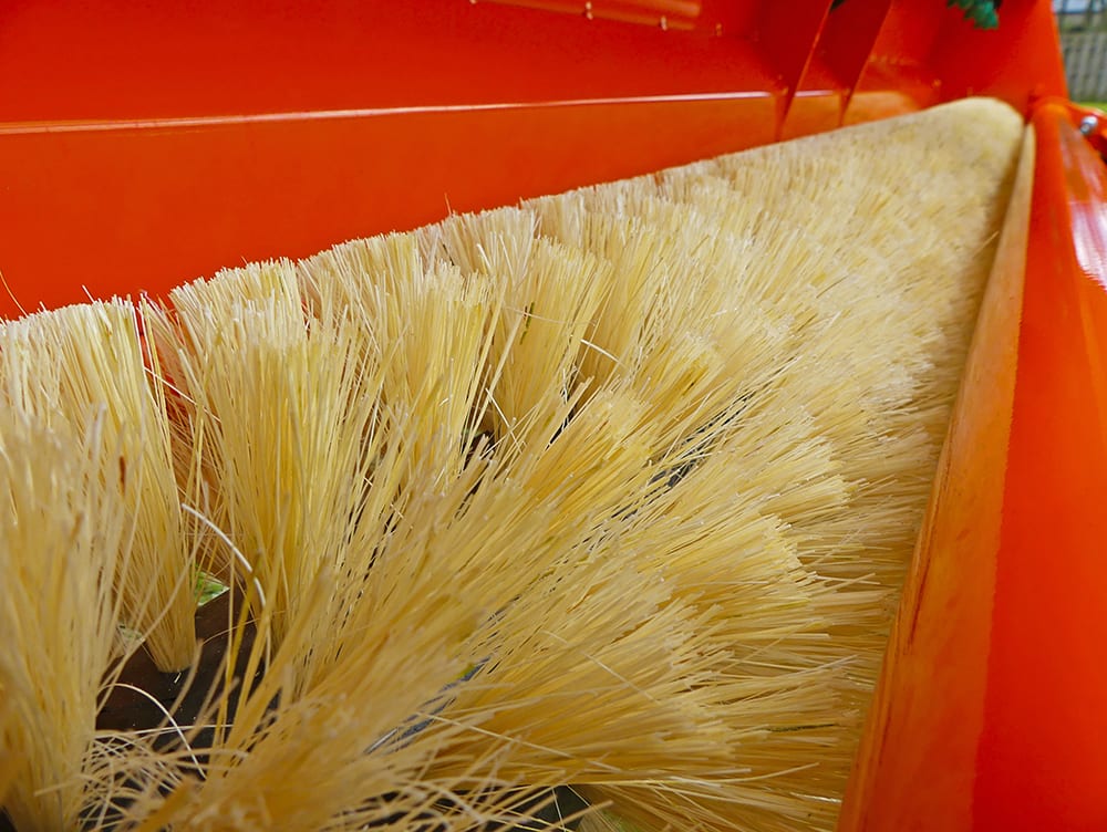 Chapman T240 tractor-mounted weed wiper with brush roller, 2.4m width, orange frame