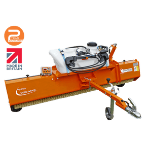 Chapman W240 Weed Wiper, orange with 2.4m working width, 60L tank, electric drive, carpet or brush roller