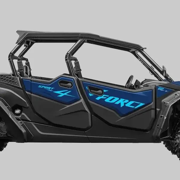 CFMOTO ZFORCE 950 Sport 4 four-seat side-by-side UTV in blue and black