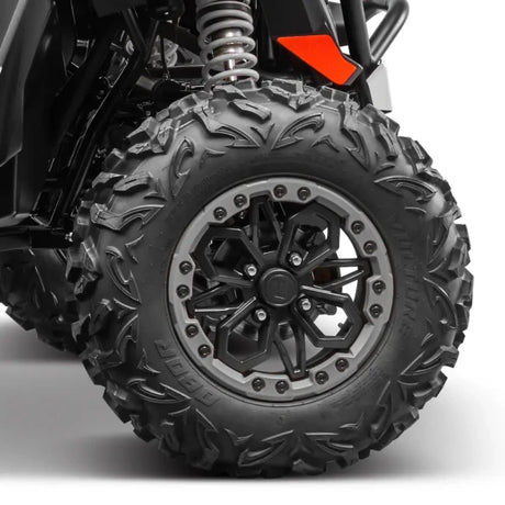 CFMOTO ZFORCE 950 Sport 4 UTV beadlock wheel with rugged off-road tire close-up