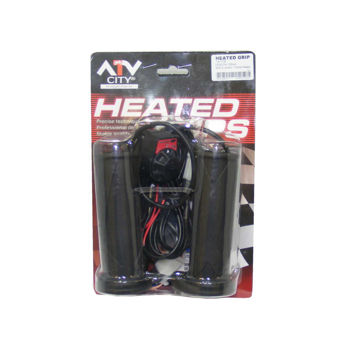 ATV City Heated Handle Bar Grips with Thumb Warmer 392.0010
