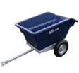 JFC Agri 250L blue ATV tipping trailer with galvanised frame
