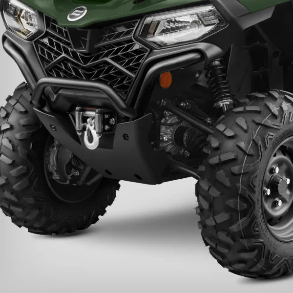 CFMOTO CForce 625 Agri 4WD ATV, green body with rugged front bumper and winch