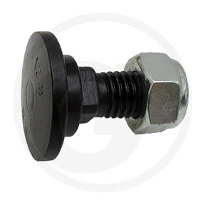 Granit blade bolt with lock nut, black finish, lawn mower accessory