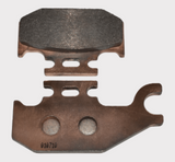 ATV City brake pad set for Can-Am/Polaris ATVs, front/rear; two copper-brown backing plates
