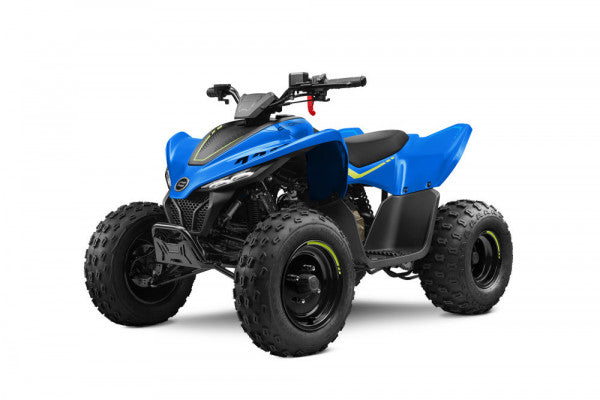 CFMOTO CForce 110 Baja Blue youth ATV for ages 10 and up, blue four-wheeled ATV with rugged tires