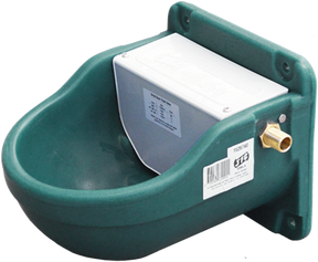 JFC Agri Micro Drink Bowl Green with brass float valve for livestock waterers by DGT Agri