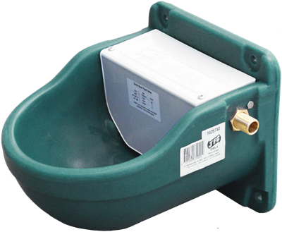 JFC Agri Micro Drink Bowl Green with brass float valve for livestock waterers by DGT Agri