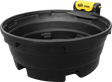 Water trough, circular 871L fast-fill, black, JFC Agri, 360° livestock access