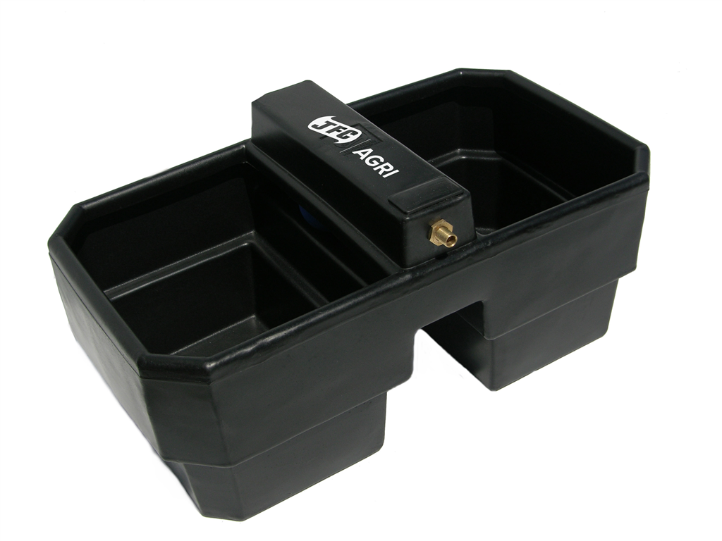 JFC Agri 100L double reservoir water trough with brass float valve for livestock