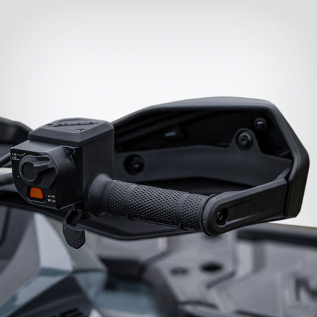 CFMOTO ATV left handlebar throttle and control cluster in black