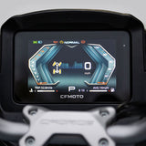 CFMOTO CForce 850 Touring ATV cockpit with digital gauge cluster and visible CFMOTO branding