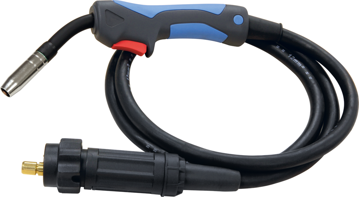 GYS SmartMIG 162 Welder MIG torch with blue grip and red trigger cable