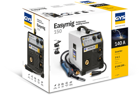 GYS EasyMIG 150 multiprocess welder with accessories