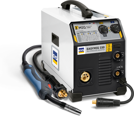 GYS EasyMIG 150 welder multiprocess inverter with cables and MIG/MAG torch