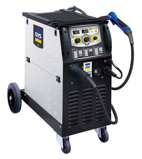 GYS Multiweld FV 220M welder on a wheeled cart with blue welding torch