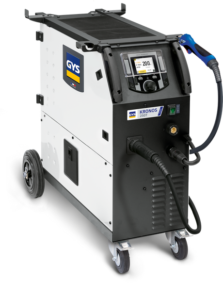 GYS Kronos 250T welder with accessories included on wheels