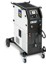 GYS Kronos 400T W welder on a wheeled cart with digital display panel