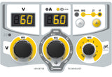 GYS Multiweld 250T welder control panel with dual digital meters and MIG/MMA controls