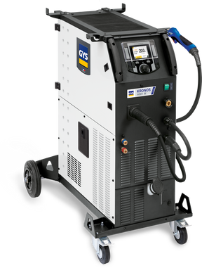 GYS Kronos 400T W welder with accessories on wheeled cart