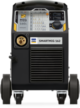 GYS SmartMIG 162 welder, black portable MIG welder with control panel and wheels