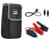 Booster Pro 801 battery charger set with black GYS case, red/black jumper clamps and cables