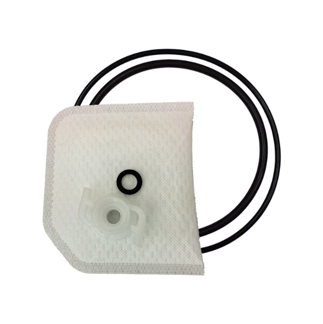 Square Style Fuel Filter with O-rings; white filter element for Honda TRX 420/500/680 ATVs - ATV City aftermarket replacement