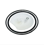 Honda circular style aftermarket fuel filter with black O-rings; fits TRX 420 (2007–2013), 500 (2012–2013), 680 (2006–2011)