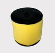 Air filter for Honda TRX ATV; yellow foam element with black end caps