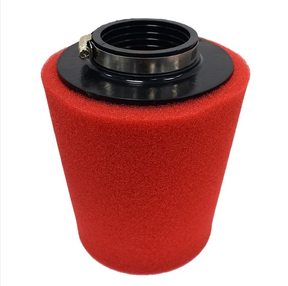 Air filter for CF Moto 450/520, red foam element with black mounting ring by ATV City