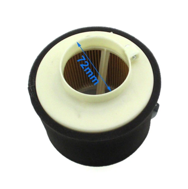 Air filter for Kawasaki Mule KAF300/KAF400/KAF620 4x4 utility vehicles, 72mm bore, ATV City