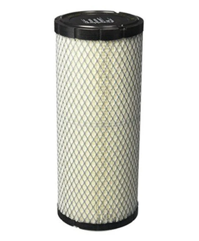 Kubota RTV900 diesel air filter OEM HH950-93230 by ATV City; cylindrical white pleated filter with black end caps