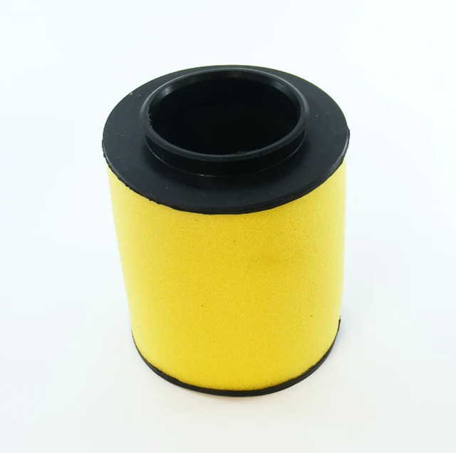 Air filter for Honda TRX 420 TM TE FE FM ATV, 2007-2013, yellow cylindrical filter with black end caps