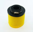 Air filter for Honda TRX 250 Recon ATV by ATV City, yellow foam cylinder with black top.