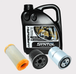Kawasaki Mule 3010/4010 Diesel service kit with SynTol lubricant, oil and 3 filters