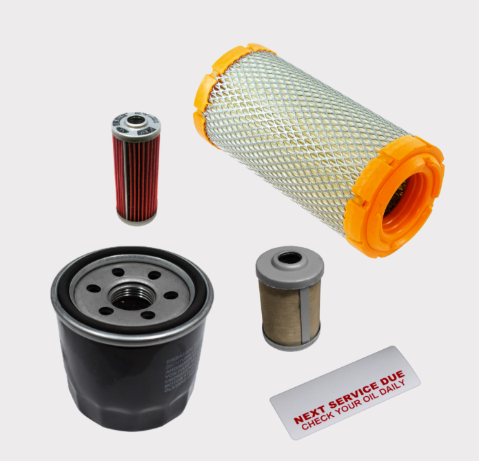Kawasaki Mule Pro DXT Service Kit 2016 2023 Air Oil Fuel Filter Set with Service Sticker